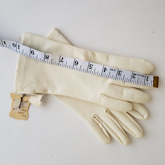 Vintage 50s/60s deadstock Kay-bretta faux leather gloves - Picture 4 of 7